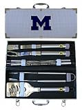 Michigan Wolverines 8pc. BBQ Barbeque Set w/Case