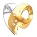 14K Two-Tone Gold Diamond Pendant/Slide - 0.09 Ct. (ALSO AVAILABLE WITH GEMSTONES)
