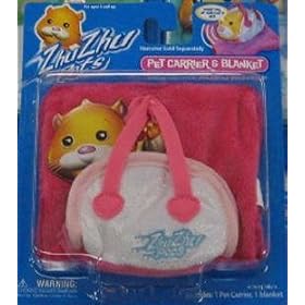 ZHU ZHU Pet- Pink Carrier and Blanket