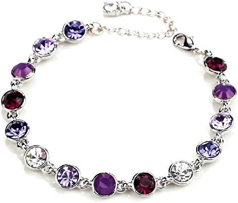 Luxjewelry Bangle Bracelet Made with SWAROVSKI ELEMENT Crystal Tennis Bracelet Diamond Cut