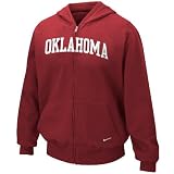 Nike Oklahoma Sooners Crimson Youth Classic Full Zip Hoody Sweatshirt