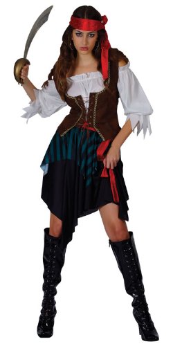Caribbean Pirate Wench Ladies Costume 