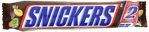 Snickers 2-Piece King Size Chocolate 93g, 24-Count