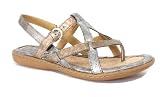  b.o.c. by Born Women's Averie Synthetic Sandals - Pewter/Rose Gold Metallic 