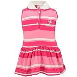 Georgia Bulldogs Pink Infant Striped Sleeveless Dress