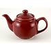 Ceramic Burgundy Classic 2 Cup Teapot