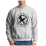 THE HUNGER GAMES 2012 DISTRESSED Crewneck MAY THE ODDS BE IN YOUR FAVOR DISTRICT 12 MOCKINGJAY Crewneck Sweatshirt