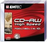 EMTEC EKOR80510JCN 4-10X 700 MB REWRITABLE CD-RW (INCLUDES JEWEL CASE)