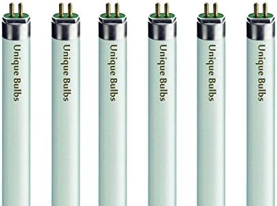 (Pack of 6) F6T5/CW Straight 6-Watt T5 Fluorescent Tube Lamp Cool White 4100K