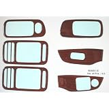 2001-2003 Honda Civic 2dr Coupe Dash Trim Overlay Kit- Rosewood Finish- 904001-RW 