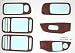 2001-2003 Honda Civic 2dr Coupe Dash Trim Overlay Kit- Rosewood Finish- 904001-RW