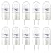 10er Set LED G4 Sternenhimmel Lämpchen mit 3 warm-weißen LEDs von parlat (12 Volt AC/DC, Lampe Leuchtmittel, Energiesparlampe, Haushaltspackung, 12V)