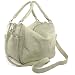 Faux Leather Bowler Style Handbag