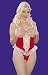 Exposed criss Cross Teddy with Lace - Cupless and Crotchless Queen Size 1-3X