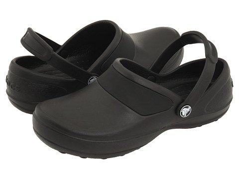 crocs Women's Mercy Clog, Black/Black, 8 M US