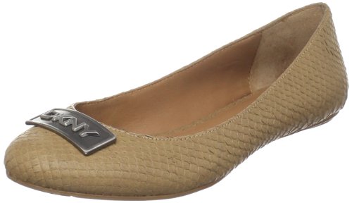 DKNY Women's Danna Ballet Flat,Taupe,6.5 M US