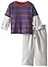 Gerber Graduates Baby and Little Boys' Striped Long-Sleeve Top and Pant Set