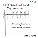 CCM 14 Active Element 14dB Gain Dual Band Cellular Yagi Antenna