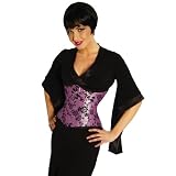 Taillen-Korsett lila/schwarzvon "Zugeschn�rt Shop"