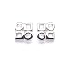 Silver Shapes Earrings