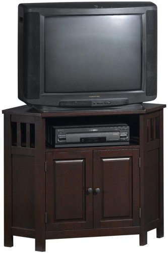 Mission Tv Stand Corner Chestnut