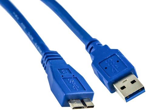 Fullink 2-Pack SuperSpeed USB 3.0 Type A to Micro-B Cable in Blue 3 Feet