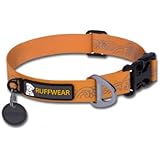 Ruffwear Headwater Dog Collar, Medium, Orange Sunset
