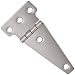 Stocker Hinge Stainless Steel Tee Hinge with Holes, Electro-Polished Finish, 4-1/4" Open Width, 0.060" Leaf Thickness (Pack of 1)