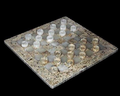 Fossil Coral Marble & White Onyx Checkers Set 12 Board & Gift Case 41UqSX7ps9L Fossil Coral Marble & White Onyx Checkers Set 12 Board & Gift Case