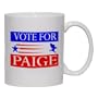 VOTE FOR PAIGE Mug for Coffee / Hot Beverage 11 oz. GREEN