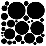 Black Polka Dot Wall Decor Peels and Stick Stickers Mural