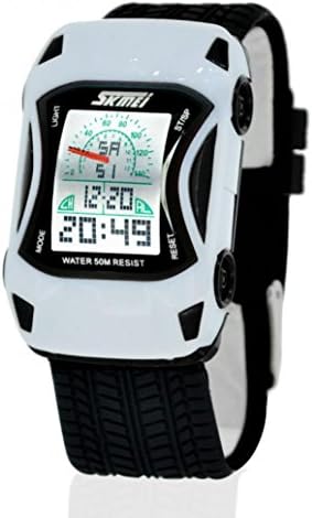 SunShine Day 2015 New Arrival Waterproof Colorful Jelly Silicone Skmei Sport Digital Led Car Watches For Children Kids Wa3012