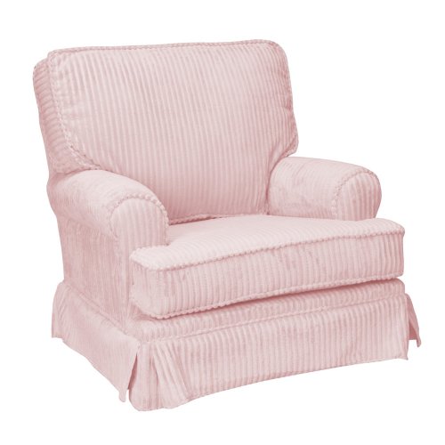Square Back Cushion Swivel Glider - Pink