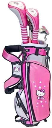 MMA Holding HKG-JRSET-9.12 Hello Kitty Golf Junior Set 9-12 Driver HB num. 4 Iron num. 7 num. 9 num. SW Putter Bag