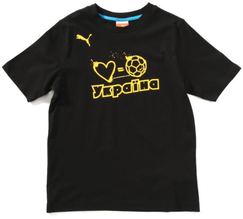 PUMA Jungen T-Shirt Love = Football, black-ukr, 140, 740453 02 Preisvergleich