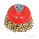 Power Tool Accessories Wire Cups Brassed Steel Crimp Cup 100mm For fast removal of contaminants, rust and paint. M14 x 2 female thread. For 115mm angle grinders. Power Tool Accessories Wire Cups Brassed Steel Crimp Cup 100mm For fast removal of contaminants, rust and paint. M14 x 2 female thread. For 115mm angle grinders. wire tool thread steel rust Removal power Paint Grinders female Fast CUPS Crimp contaminants Brassed Angle Accessories 115mm 100mm