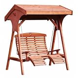 Hand Crafted Garden Roofed Comfort Swing Seat