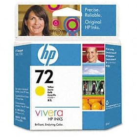 HP 72 Yellow Ink Cartridge (C9400A) FOR HP DesignJet T1100, HP DesignJet T610thumbnail