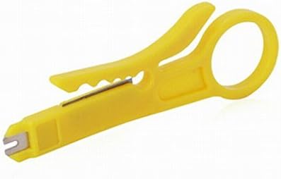 Tophere 2 PCS RJ45 Cat5 Punch Down Network UTP Cable Cutter Stripper