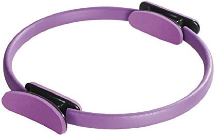 Pilates Ring Premium Strength and Flexibility Power Resistance Exercise Circle Fitness Magic Circle (Purple)