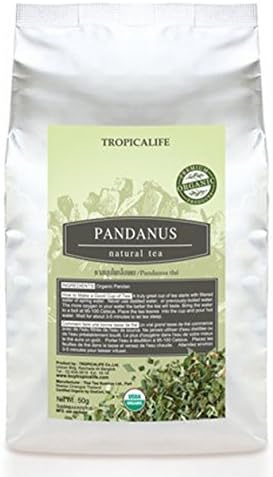 The Best Of Dried PANDANUS Natural TEA - Certified Organic by USDA 100% (Lusciously Tea) balmy taste.50 G.