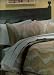 Wavelength 8Pc. Bed in a Bag Comforter Set Grey Blue, Chocolate Brown and Tan w/ sheets