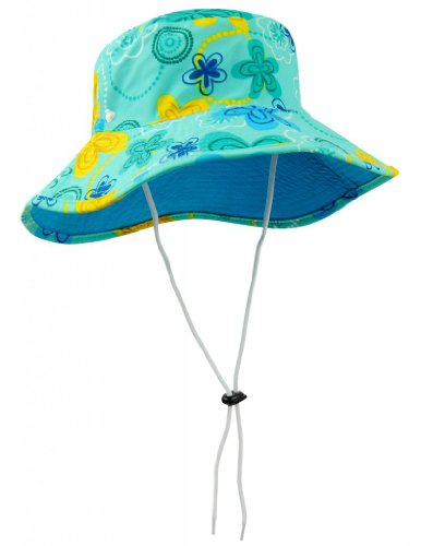 Tuga Girls UPF 50+ Reversible Bucket Hats (UV Sun Protective) - Tropical