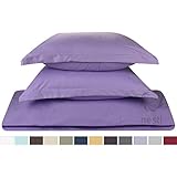Duvet Cover for a Duvet Insert Comforter, King Size, Lilac Lavender Solid Color, 100% Double Brushed Microfiber Fabric 1800 Series Luxury Bedding Collection, Hypoallergenic, Most Cozy Comfortable Bedroom Set on Amazon, Basic 3-Piece Set Includes Silky Soft Duvet Cover with Pillow Shams, Supreme Quality Bed Linen Sale by Nestl Bedding