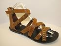 Ladies Studed Flat Gladiator Sandals with Buckled Strap VAL2