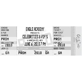 Prom "Event" Ticket Invitations