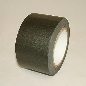 JVCC JV497 Black Masking Tape: 4 in. x 60 yds. (Black)