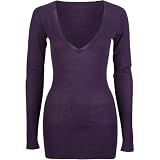FULL TILT Womens Tunic Sweater - Purple