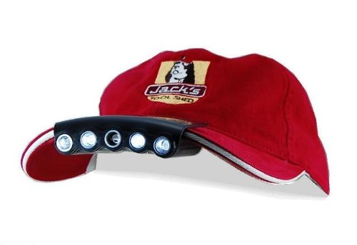 Hand's-Free Light for Fishing, Camping, Outdoor Activities - Clips to Your Favorite Hat! - 5 Super-Bright LED
