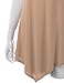 Doublju Womens Sleeveless Comfy Tunic Tank Top with Various Hem